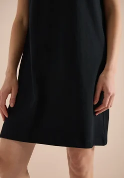 Knielange jersey jurk