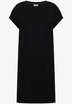 Knielange jersey jurk