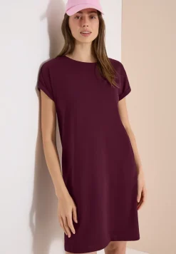 Knielange jersey jurk