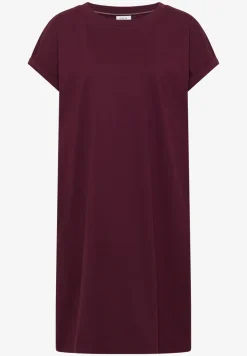 Knielange jersey jurk