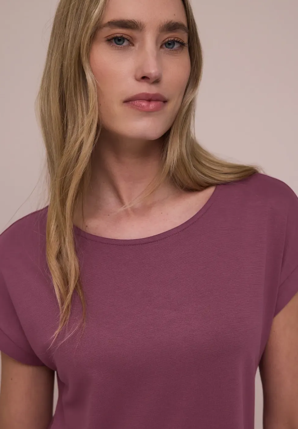 Knielange jersey jurk