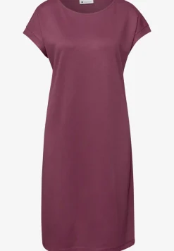 Knielange jersey jurk