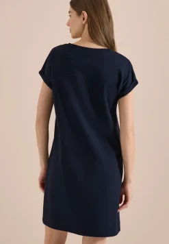 Knielange jersey jurk
