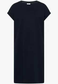 Knielange jersey jurk