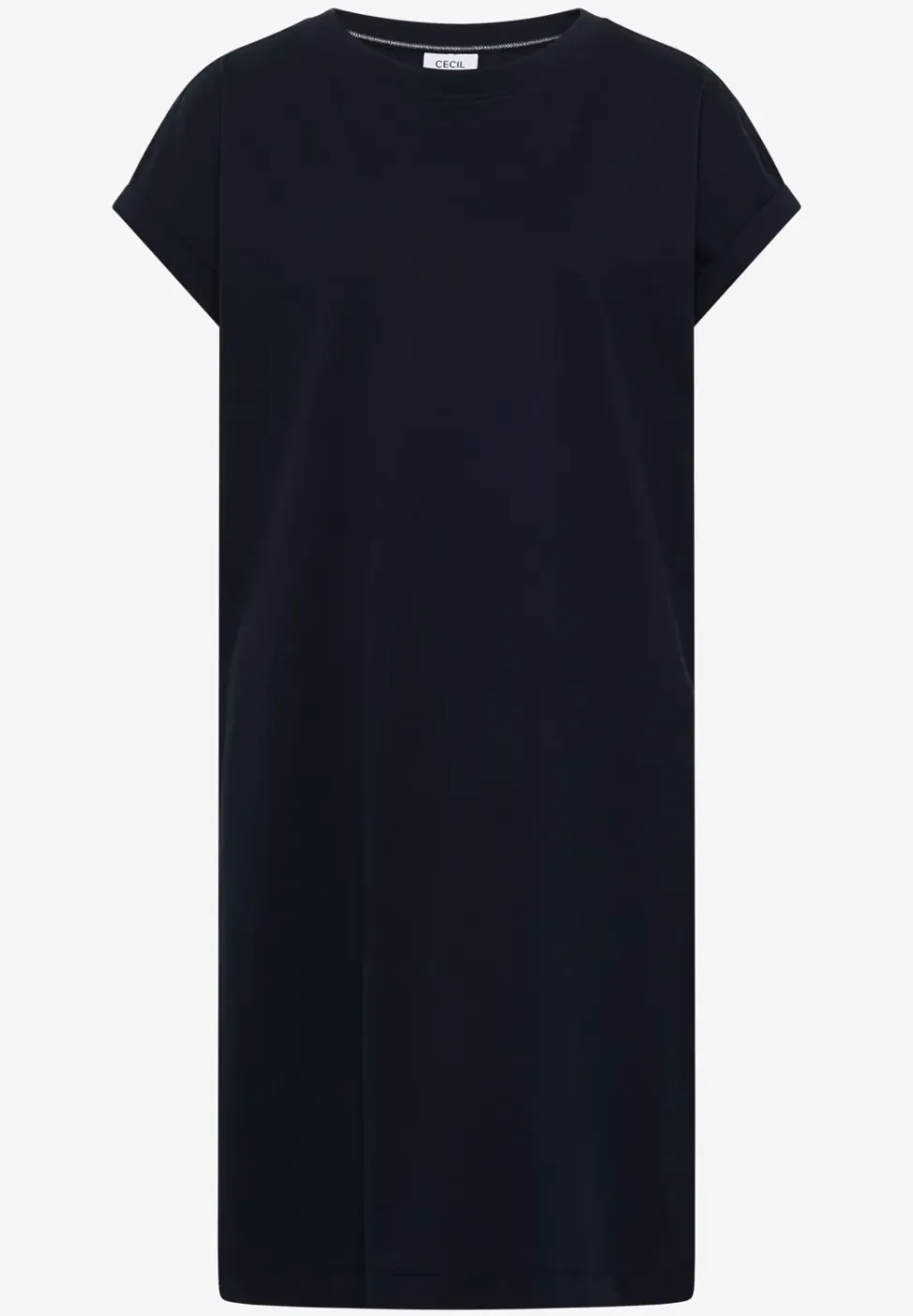 Knielange jersey jurk