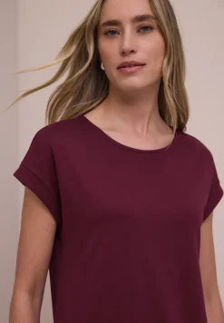 Knielange jersey jurk