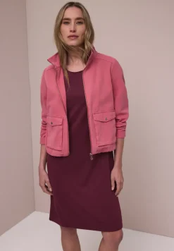 Knielange jersey jurk