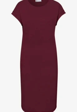 Knielange jersey jurk