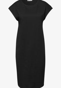 Knielange jersey jurk