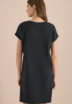 Knielange jersey jurk