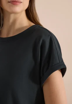 Knielange jersey jurk