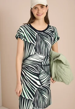 Knielange jersey jurk