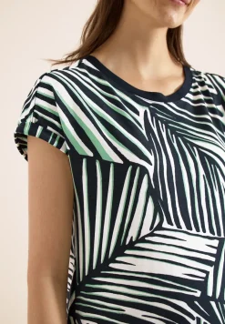 Knielange jersey jurk