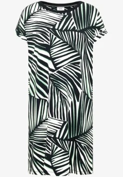 Knielange jersey jurk