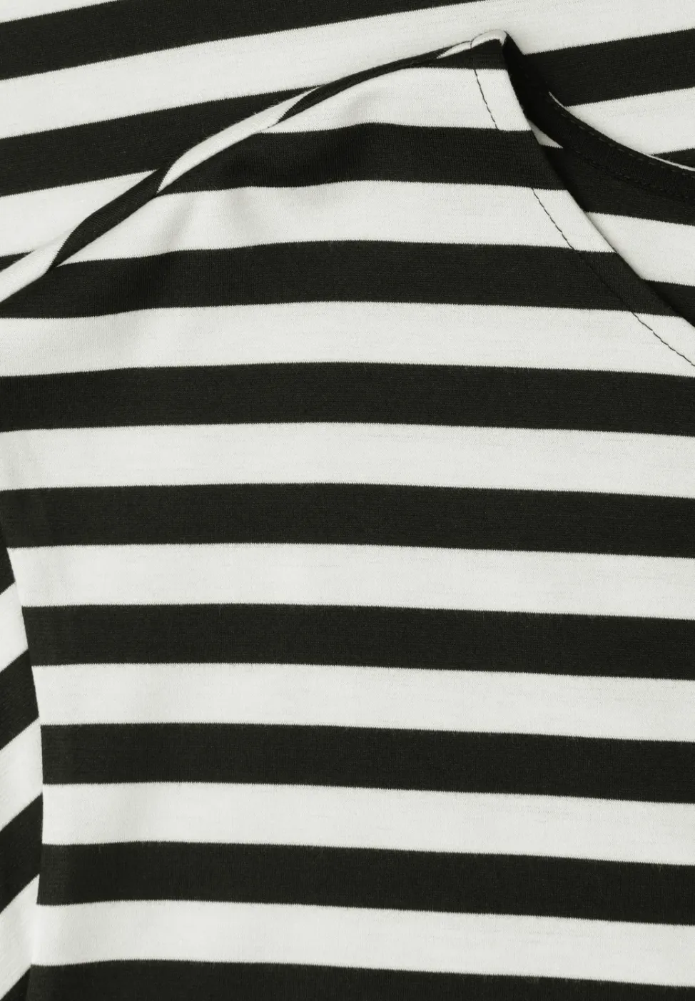 Knielange jersey jurk met strepen