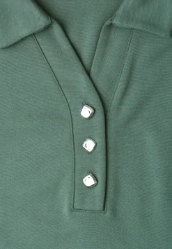 Knielange jurk in effen kleur