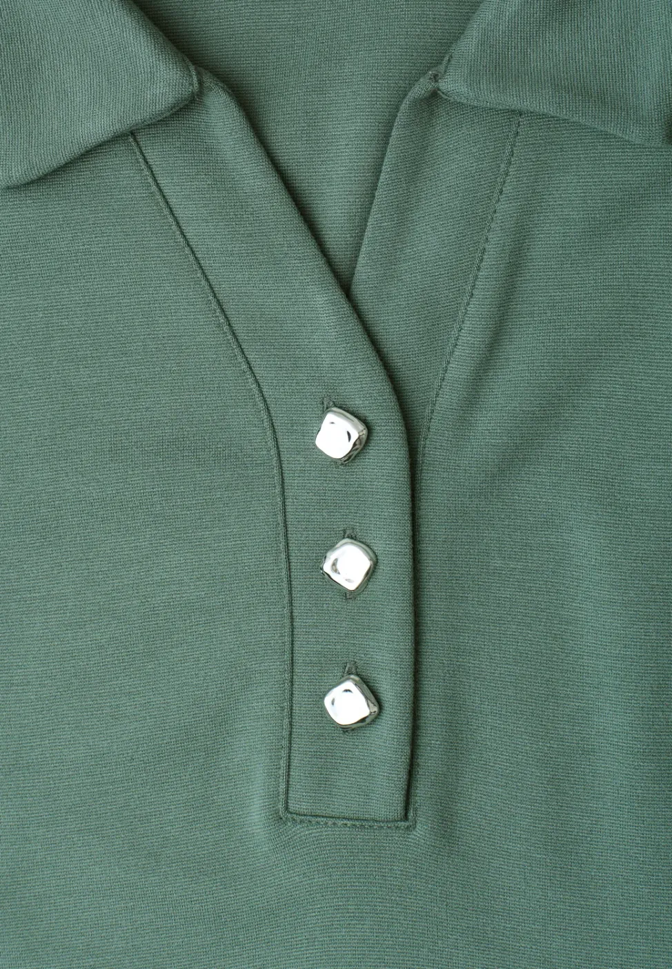 Knielange jurk in effen kleur