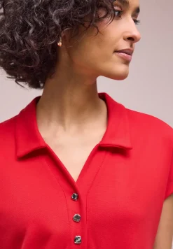 Knielange jurk in effen kleur