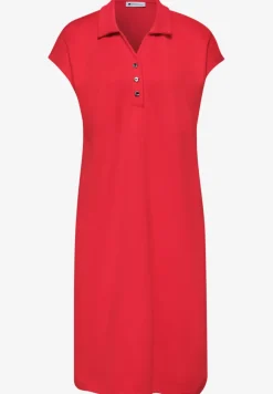 Knielange jurk in effen kleur