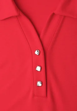 Knielange jurk in effen kleur