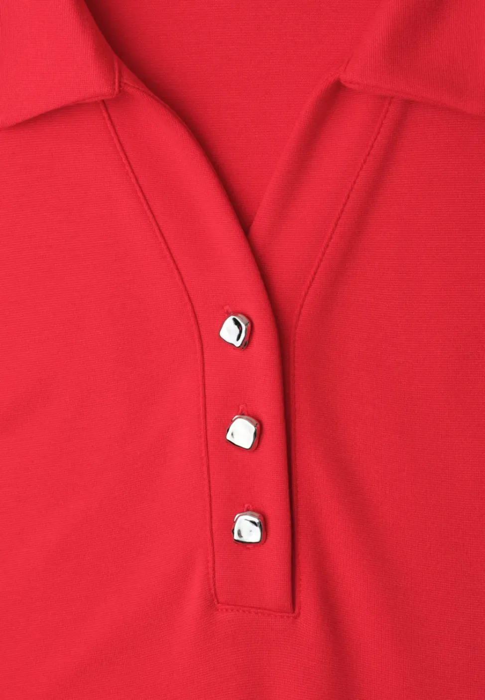 Knielange jurk in effen kleur
