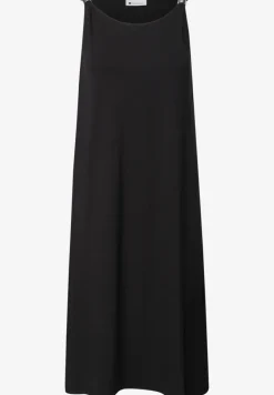 Knielange jurk met gespdetail