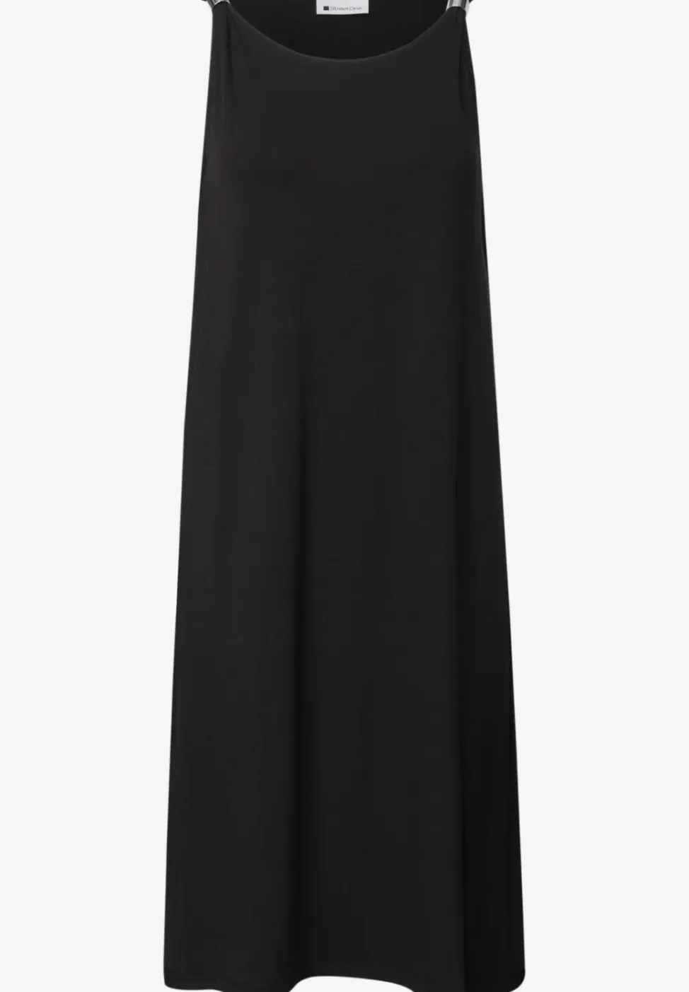 Knielange jurk met gespdetail