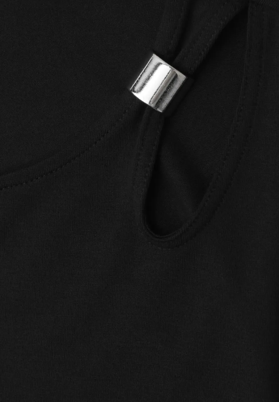 Knielange jurk met gespdetail