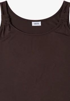Knielange jurk met knoopdetail