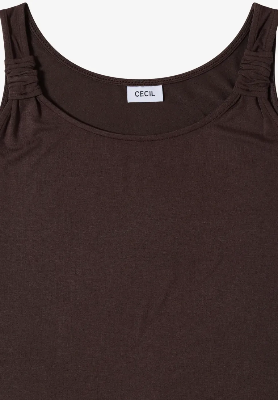 Knielange jurk met knoopdetail