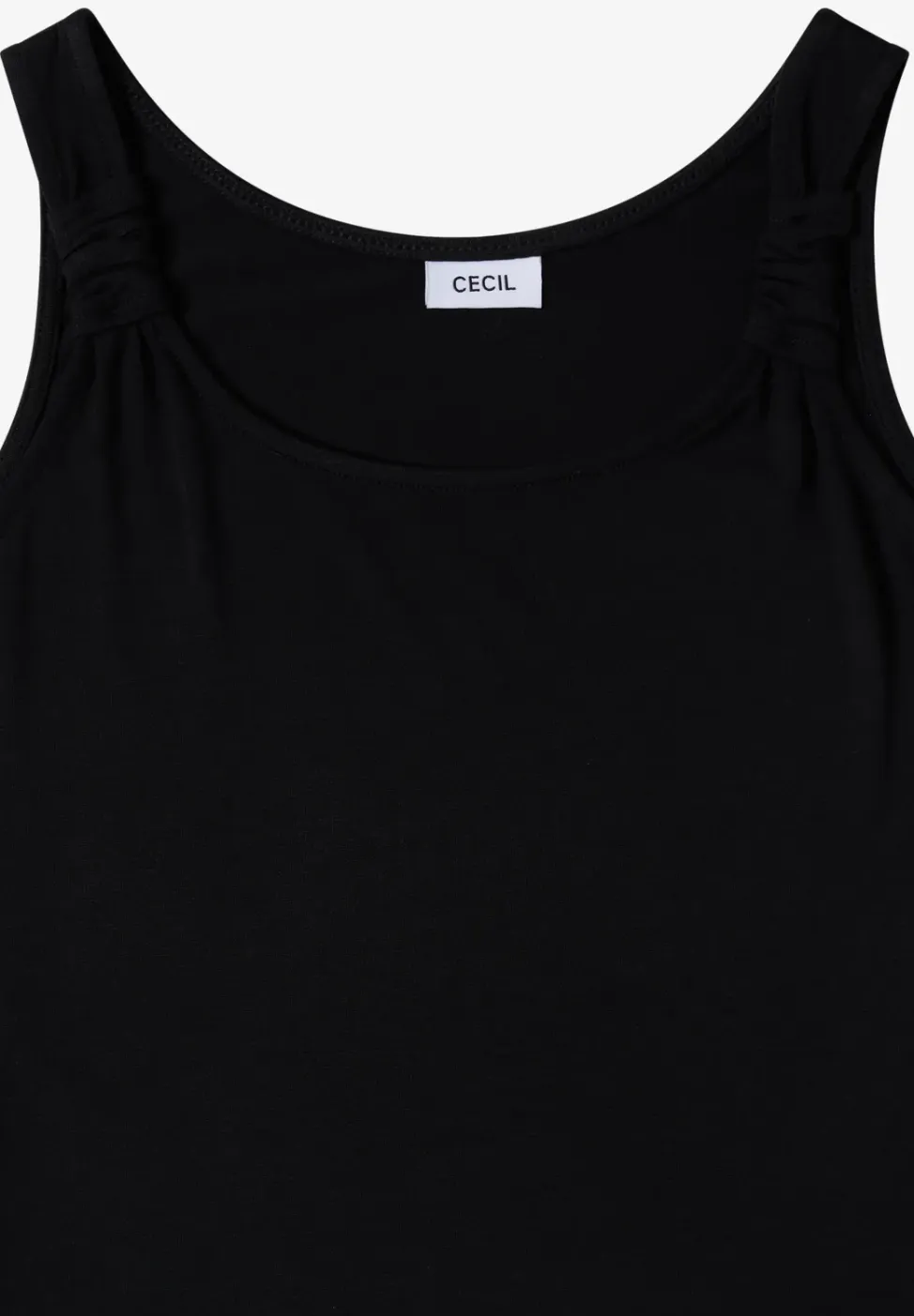 Knielange jurk met knoopdetail