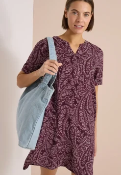 Knielange jurk met paisleypatroon