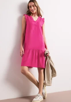 Knielange jurk met Shiffley-details
