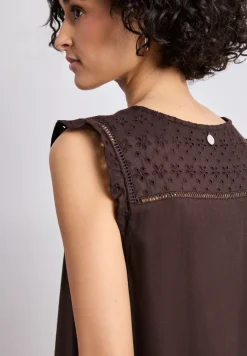 Knielange jurk met Shiffley-details