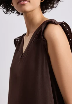 Knielange jurk met Shiffley-details