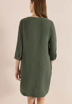 Knielange jurk van mousseline