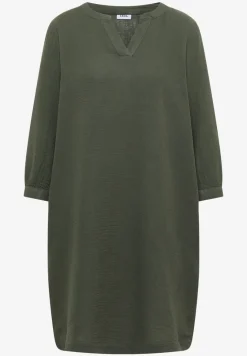 Knielange jurk van mousseline