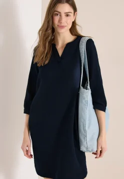 Knielange jurk van mousseline