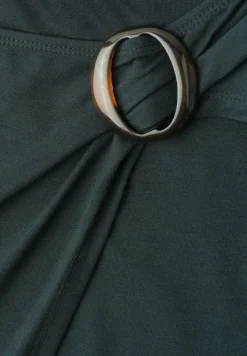 Knielange rok in wikkel-look