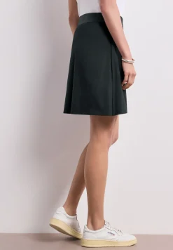 Knielange rok in wikkel-look