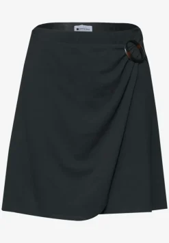Knielange rok in wikkel-look