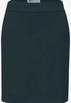 Knielange rok met paperbag tailleband