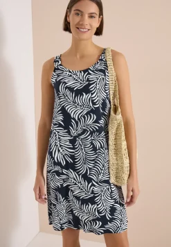Knielange jersey jurk met print