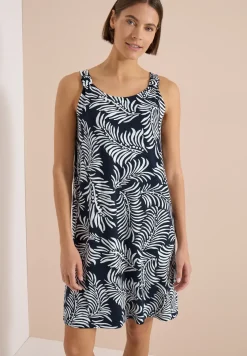 Knielange jersey jurk met print