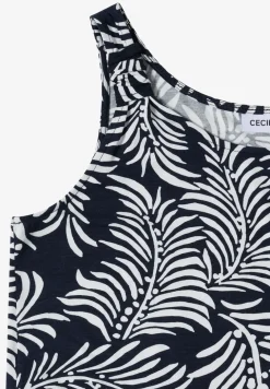 Knielange jersey jurk met print