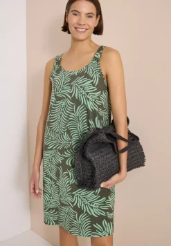 Knielange jersey jurk met print