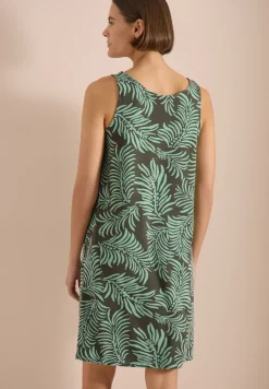 Knielange jersey jurk met print