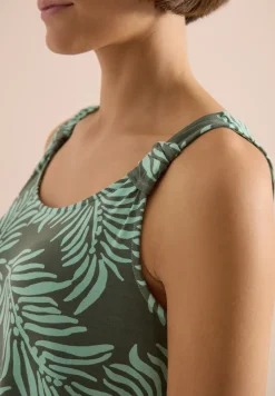 Knielange jersey jurk met print