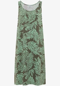 Knielange jersey jurk met print