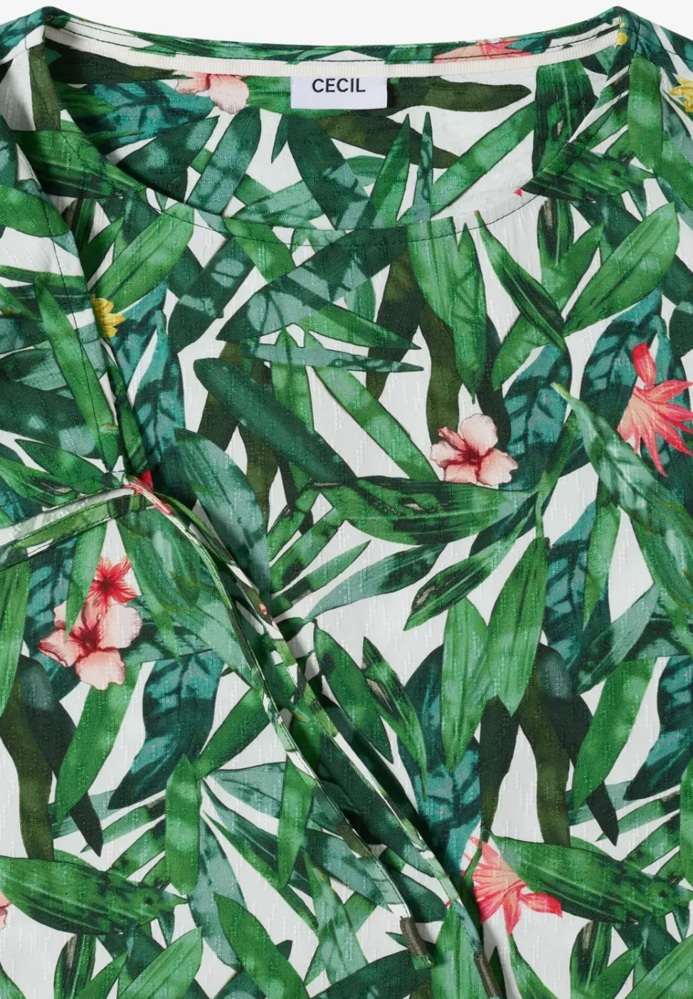 Knielange jurk met bloemenpatroon